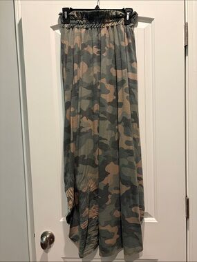 Boutique Camo Maxi Skirt